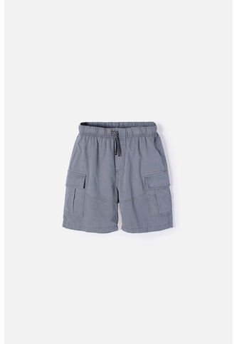 Bermuda De Mic Con Cordón Gris Para Niño 4 MARCA MIC