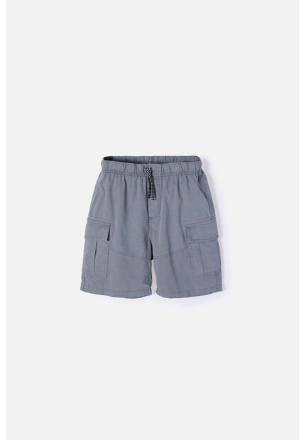 Bermuda De Mic Con Cordón Gris Para Niño 4