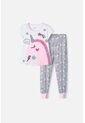 Pijama De Mic Con Pantalón Largo Blanco Y Gris Para Niña 12 de MARCA MIC
