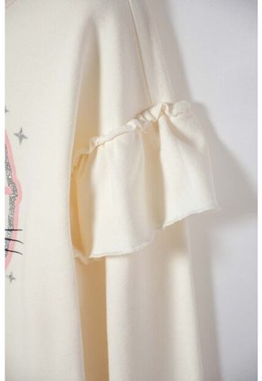 Buzo De Mic Cerrado Marfil Para Niña 6