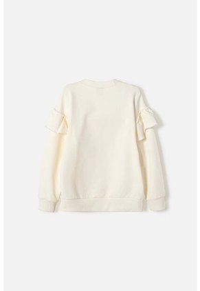 Buzo De Mic Cerrado Marfil Para Niña 6