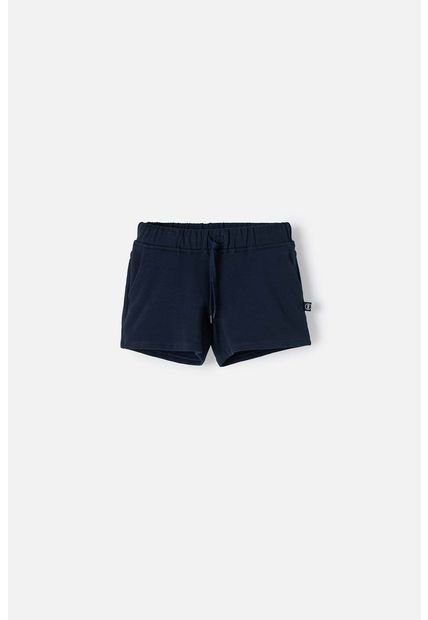 Short Mic Azul Con Pretina Elástica Para Niña 12