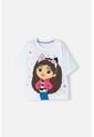 Camiseta De Gabby’s Dollhouse Manga Corta Blanco Para Niña de MARCA MIC