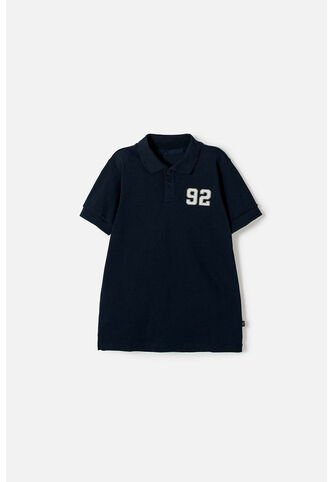 Camiseta Tipo Polo De Mic Azul Para Niño 12 MARCA MIC