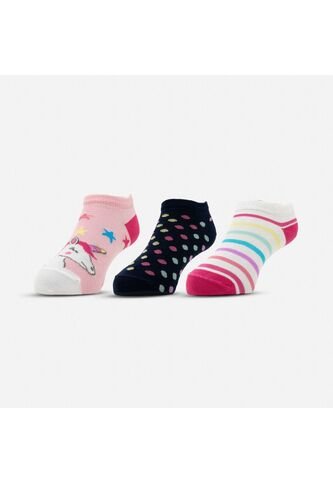 Medias X3 De Mic Multicolor Para Niña 8-10 MARCA MIC