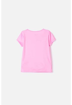 Camiseta De Mic Manga Corta Rosada Para Niña 10