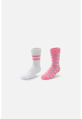 Medias X2 De Mic Multicolor Para Niña 8-10 MARCA MIC