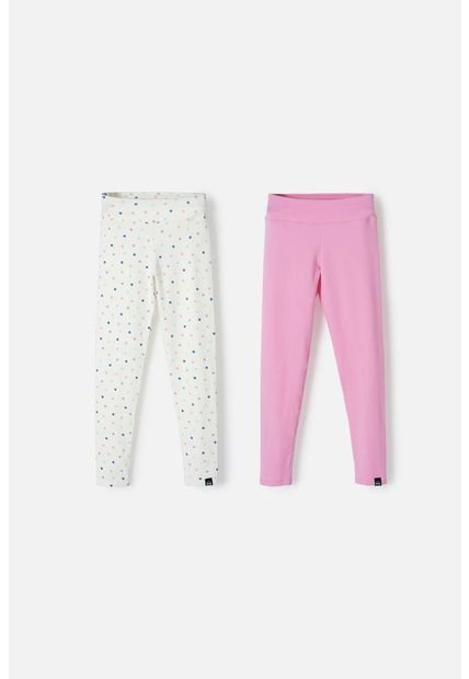 Leggins X2 De Mic Multicolor Para Niña 12