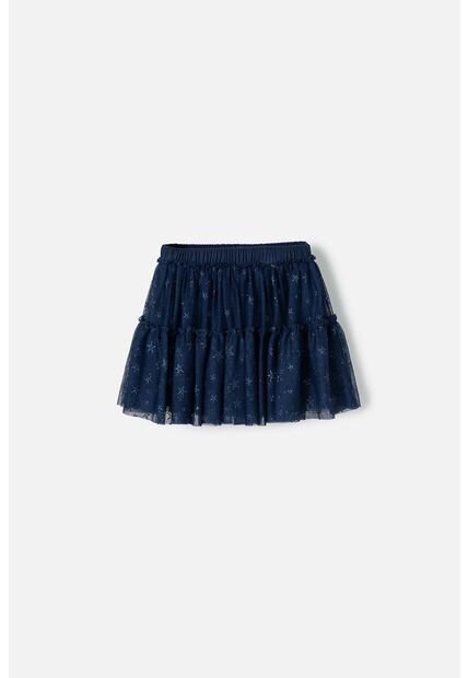 Falda De Mic Tipo Tutú Azul Para Niña 8