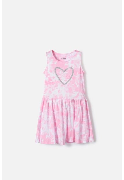 Vestido De Mic Manga Sisa Rosado Para Niña 4