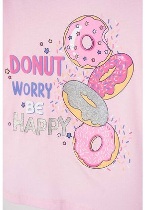 Camiseta De Mic Manga Corta Rosado Para Niña 8