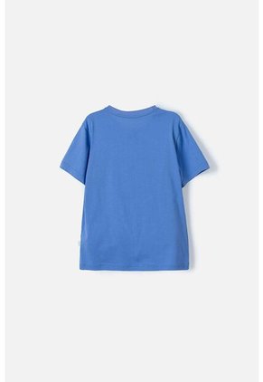 Camiseta Mic Azul Hortensia Manga Corta Para Niña 8