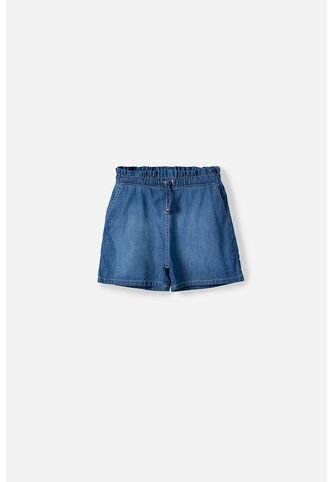 Short De Mic Con Cordón Azul Para Niña 4 MARCA MIC