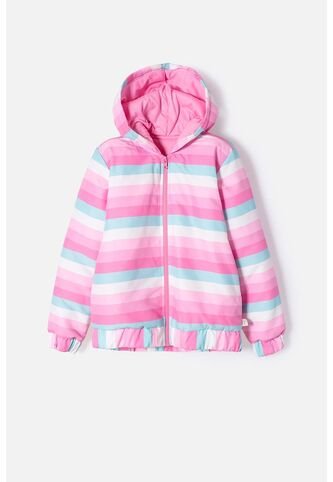 Chaqueta De Mic Multicolor Con Capucha Para Niña 12 MARCA MIC