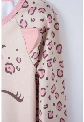 Pijama De Mic Con Pantalón Largo  Palo De Rosa Para Niña 4
