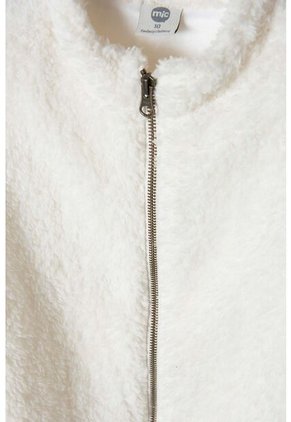 Chaleco Mic Marfil Textura Afelpada Para Niña 4