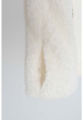 Chaleco Mic Marfil Textura Afelpada Para Niña 4