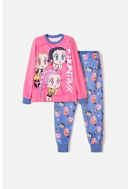 Pijama De K- Pop Demon Hunters Multicolor Para Niña