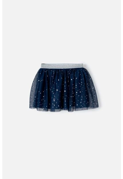 Falda De Mic Con Tutú Azul Para Niña 12