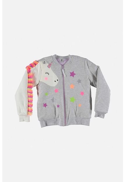 Chaqueta De Mic Con Cierre Gris Para Niña 8