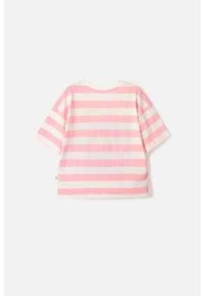 Camiseta De Mic Manga Corta Marfil Para Niña 14