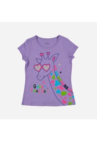 Camiseta De Mic Manga Corta Lila Para Niña 8 MARCA MIC