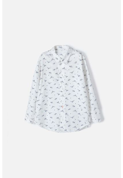 Camisa Mic Blanca Manga Larga Para Niño 6