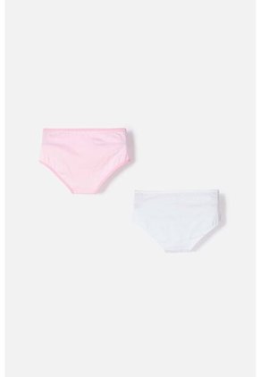 Pack X2 Panties De Capybara Rosa Y Blanco Para Niña 12