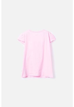 Camiseta De Mic Manga Corta Rosada Para Niña 4