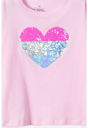 Camiseta De Mic Manga Corta Rosada Para Niña 6