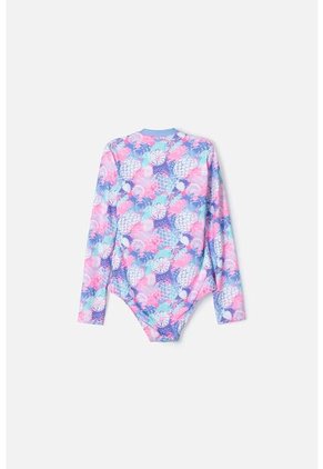 Vestido De Baño De Mic Con Cierre Multicolor Para Niña 4