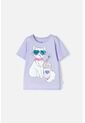 Camiseta De Mic Manga Corta Lila Para Niña 6 de MARCA MIC