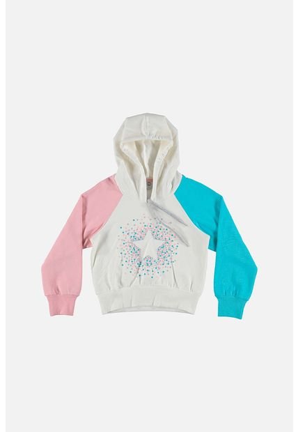 Buzo Mic Con Capucha Blanco, Azul Y Rosado Para Niña 6