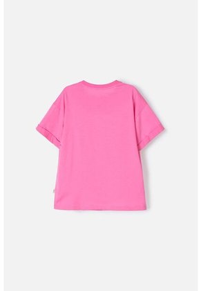 Camiseta De Mic Manga Corta Rosada Para Niña 10