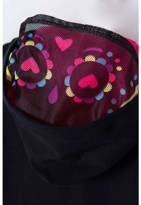 Buzo De Mic Catrina Con Capucha Negro Para Niña 10