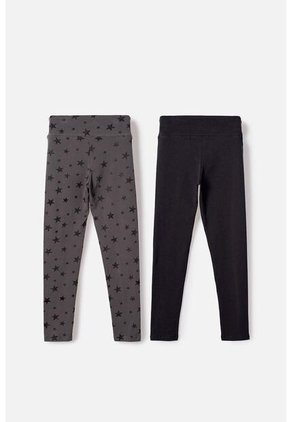 Paxk X2 Leggins De Mic Multicolor Para Niña 10