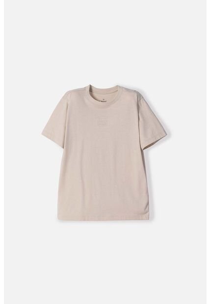 Camiseta De Mic Manga Corta Caqui Para Niño 8