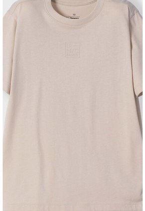Camiseta De Mic Manga Corta Caqui Para Niño 8
