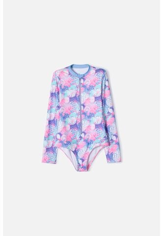 Vestido De Baño De Mic Con Cierre Multicolor Para Niña 4 MARCA MIC