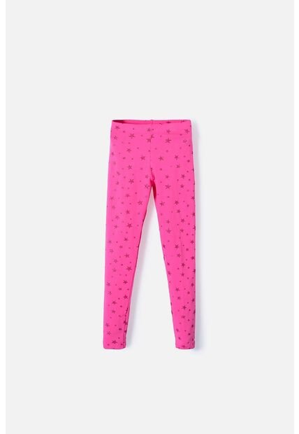 Leggins De Mic Con Estrellas Fucsia Para Niña 6