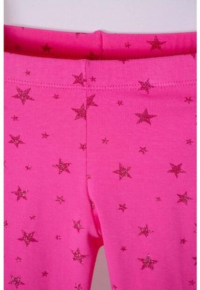 Leggins De Mic Con Estrellas Fucsia Para Niña 6