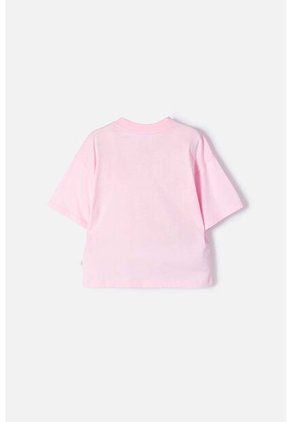 Camiseta De Capybara Rosa Pastel Manga Corta Para Niña 6