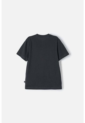 Camiseta Mic Manga Corta Gris Grafito Para Niño 4
