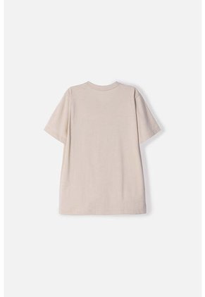 Camiseta De Mic Manga Corta Caqui Para Niño 4