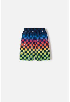 Pantaloneta De Baño Mic Multicolor Con Pretina Elástica Para Niño 12