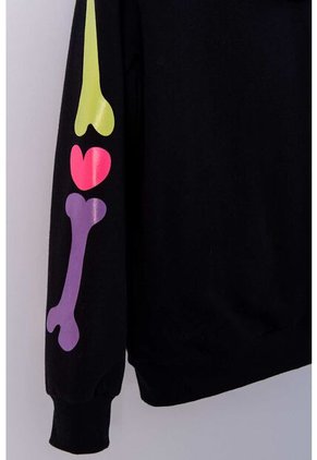 Buzo De Mic Catrina Con Capucha Negro Para Niña 4