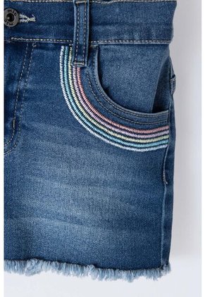 Short De Mic Indigo Medio Para Niña 6