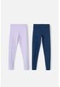 Pack X2 Leggins De Mic Lavanda Y Azul Para Niña 6 de MARCA MIC