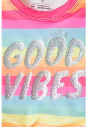 Conjunto De Baño Mic Manga Larga Multicolor Para Niña 6