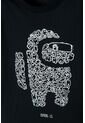 Camiseta De Among Us Manga Corta Negro Para Niño L de MARCA MIC